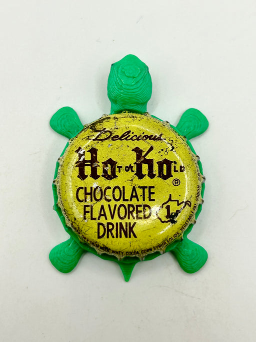 Ho Ko Chocolate Drink (Hot or Kold) - Bottle Cap Magnet Turtle Shell Shocked Art