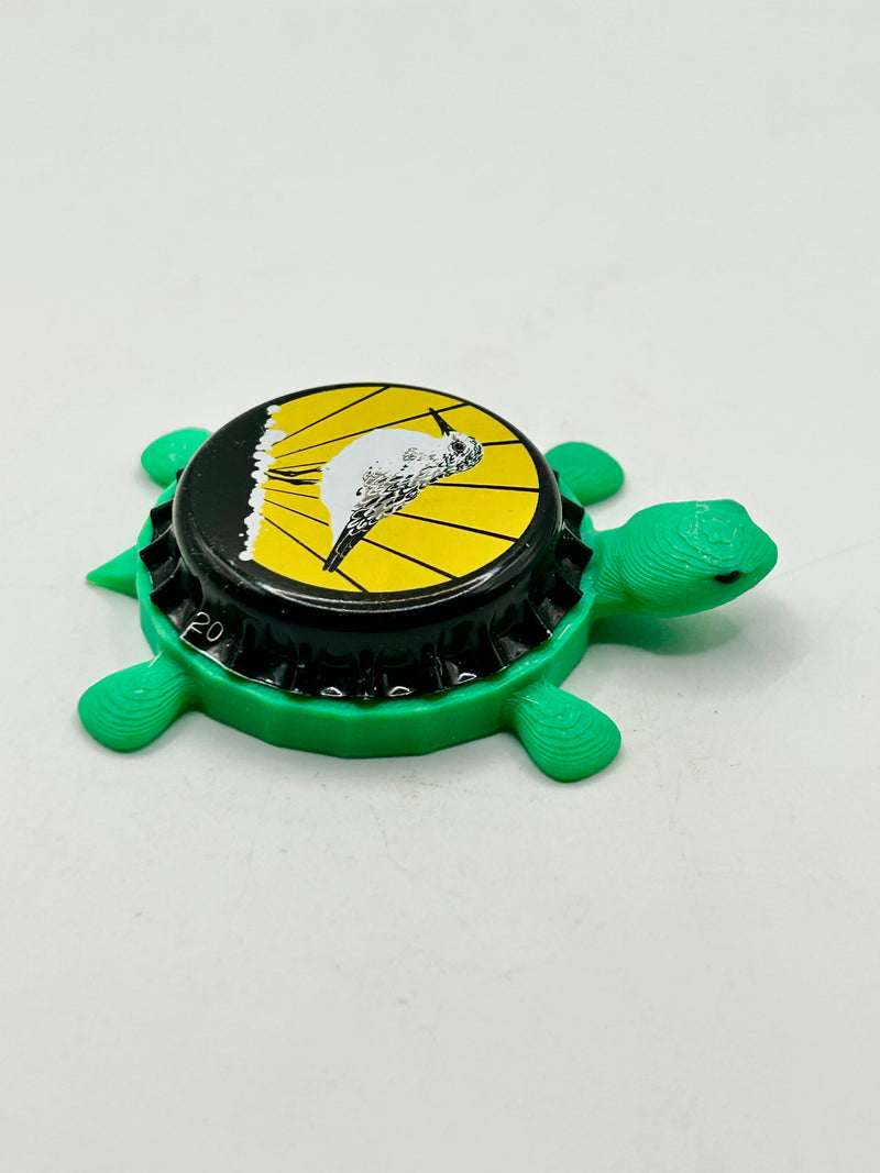 Terschellinger Bierbrouwerij Schoemrakker - Bottle Cap Magnet Turtle Shell Shocked Art