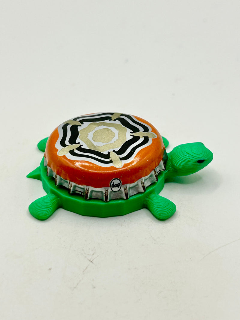 Samuel Smith Brewing (Orange) - Bottle Cap Magnet Turtle Shell Shocked Art
