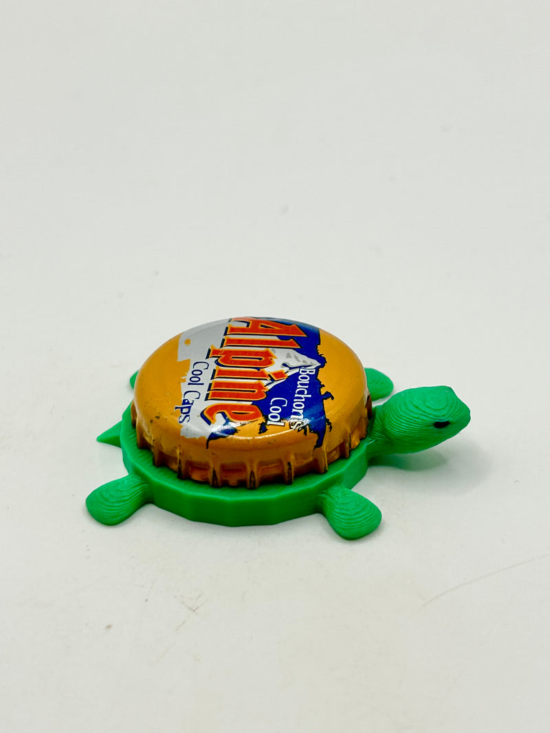 Alpine Beer - Bottle Cap Magnet Turtle (Copy) Shell Shocked Art