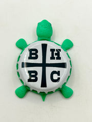 Barrelhouse Brewing - Bottle Cap Magnet Turtle Shell Shocked Art
