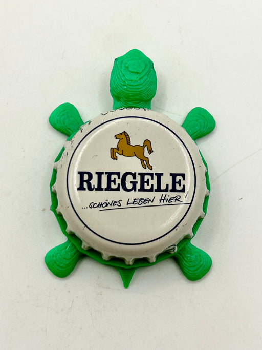 Riegele Beer - Bottle Cap Magnet Turtle (Copy) Shell Shocked Art