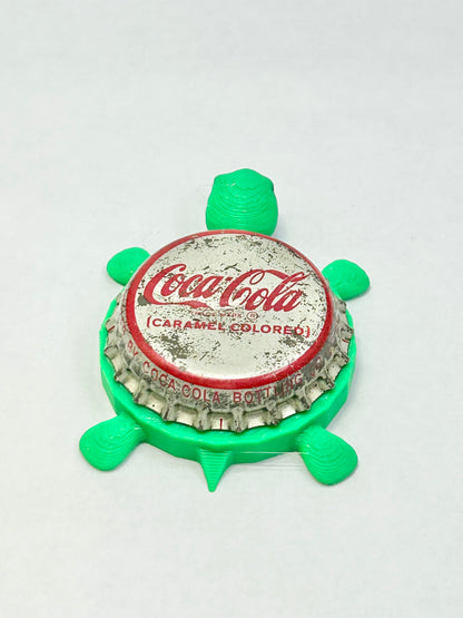 Coca Cola (Vintage) - Bottle Cap Magnet Turtle Shell Shocked Art