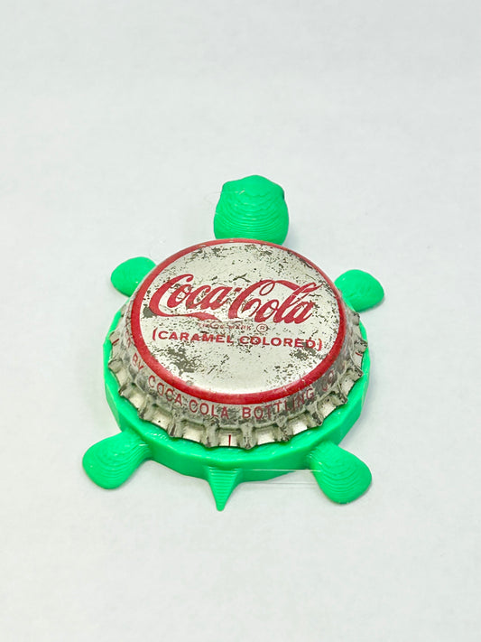 Coca Cola (Vintage) - Bottle Cap Magnet Turtle