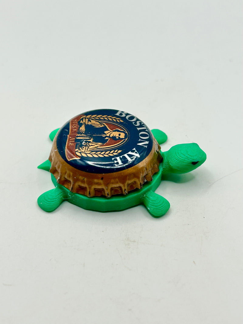 Samuel Adams Boston Lager (Vintage) - Bottle Cap Magnet Turtle (Copy) Shell Shocked Art