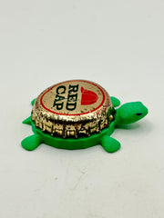 Red Cap Carling Beer - Bottle Cap Magnet Turtle (Copy) Shell Shocked Art