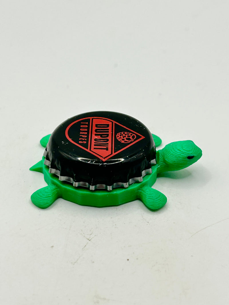 Dupont Tourpes - Bottle Cap Magnet Turtle Shell Shocked Art
