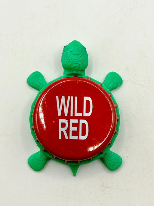 Wild Red - Martha Rogue Belgian Style - Bottle Cap Magnet Turtle Shell Shocked Art