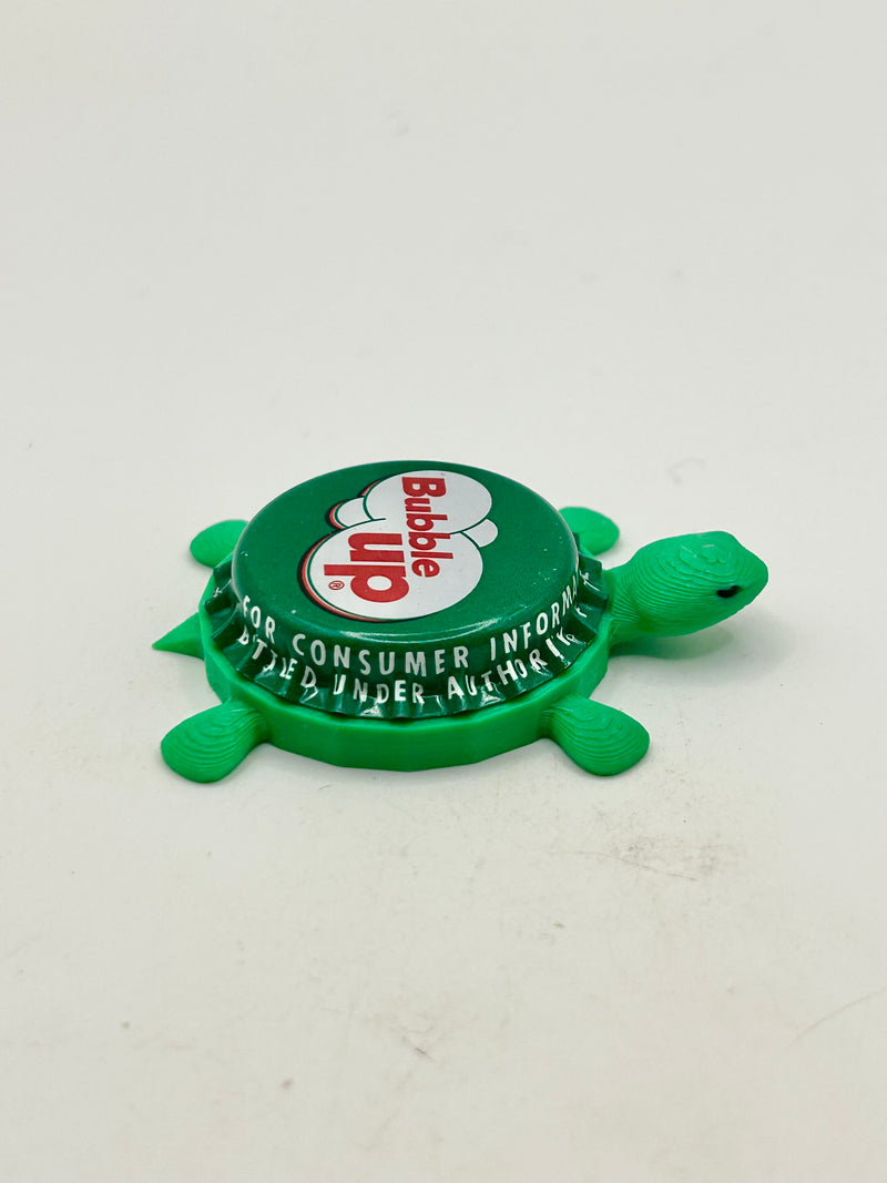 Bubble Up Soda (Dark Green) - Bottle Cap Magnet Turtle Shell Shocked Art