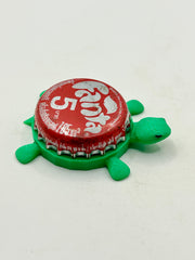 Fanta Soda (Thailand, Red 5) - Bottle Cap Magnet Turtle Shell Shocked Art