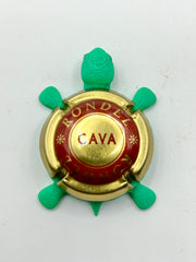Rondel Cava (Red, Grapes) - Bottle Cap Magnet Turtle (Copy) Shell Shocked Art