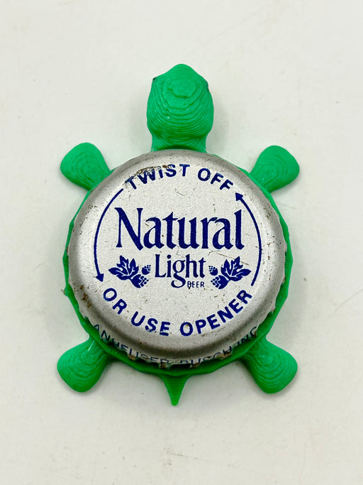 Natural Light (Vintage) - Bottle Cap Magnet Turtle Shell Shocked Art