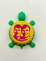 Fritz Cola (Hamburg, Silver) - Bottle Cap Magnet Turtle (Copy) Shell Shocked Art