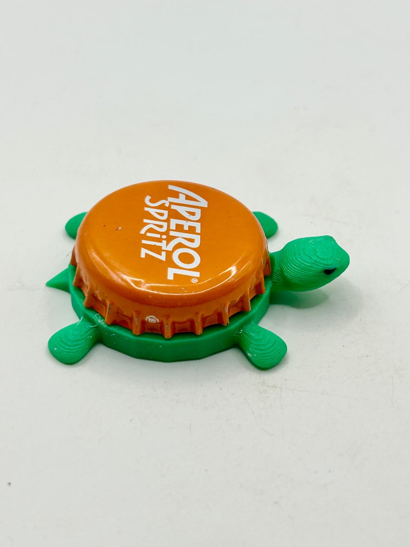 Aperol Spritz - Bottle Cap Magnet Turtle Shell Shocked Art
