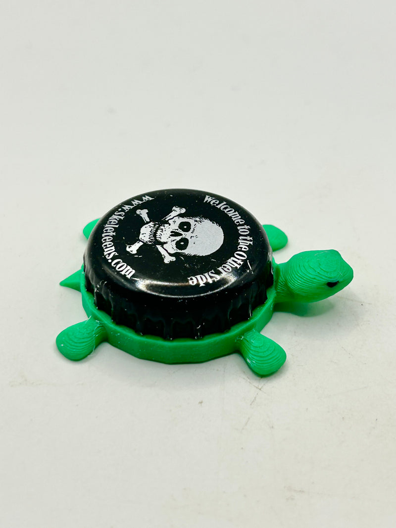 Skeleteens Soda (Welcome to the Other Side) - Bottle Cap Magnet Turtle Shell Shocked Art