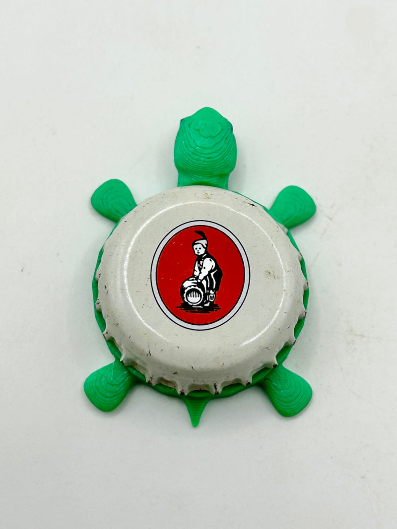 Schlappeseppel Bier (Germany) - Bottle Cap Magnet Turtle (Copy) Shell Shocked Art