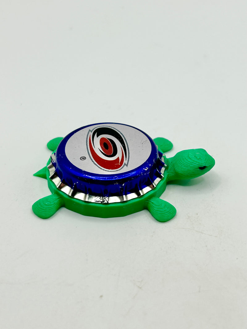 Carolina Hurricanes (Labatt Brewing) - Bottle Cap Magnet Turtle Shell Shocked Art