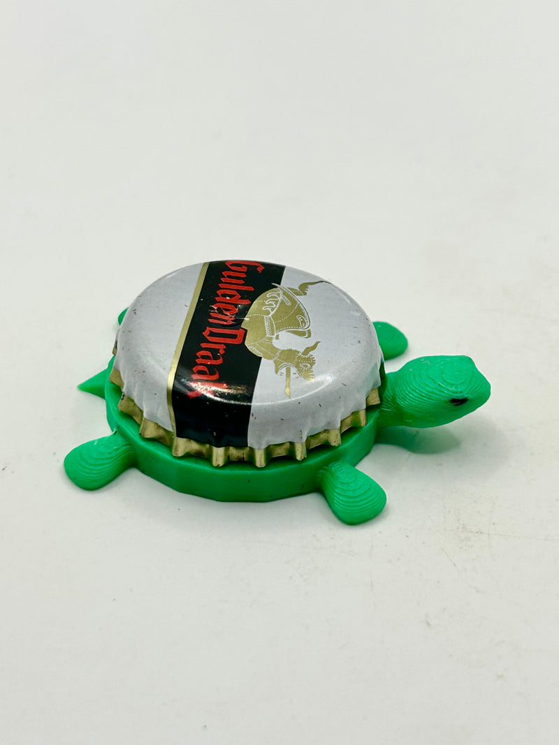 Gulden Draak Beer (Belgium) - Bottle Cap Magnet Turtle Shell Shocked Art