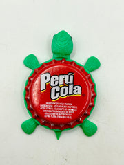 Peru Cola - Bottle Cap Magnet Turtle (Copy) Shell Shocked Art