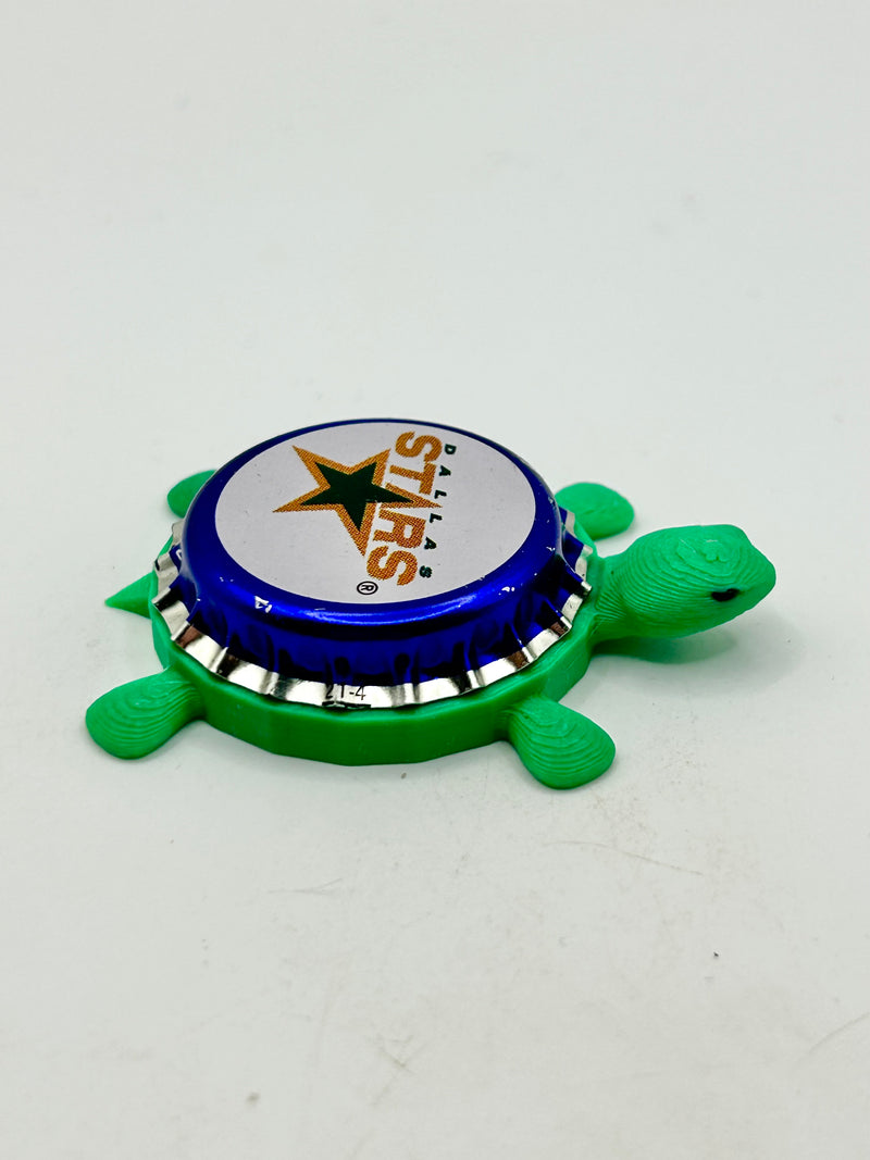 Dallas Stars (Labatt Brewing) - Bottle Cap Magnet Turtle Shell Shocked Art