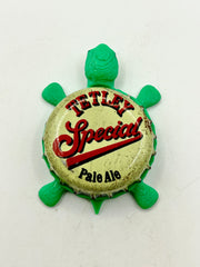 Tetley’s Special Pale Ale - Bottle Cap Magnet Turtle Shell Shocked Art
