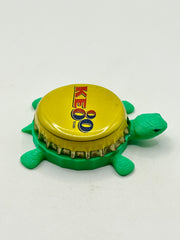 KEO Beer (80 Years) - Bottle Cap Magnet Turtle Shell Shocked Art