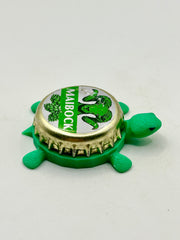 Maibock (Bitburger Brewing) - Bottle Cap Magnet Turtle Shell Shocked Art