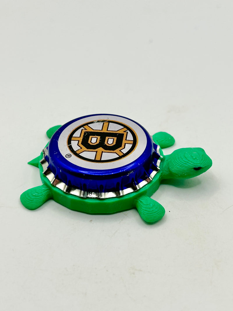 Boston Bruins Labatt Brewing - Bottle Cap Magnet Turtle Shell Shocked Art
