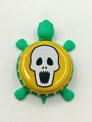 Tete de Mort - Bottle Cap Magnet Turtle (Copy) Shell Shocked Art