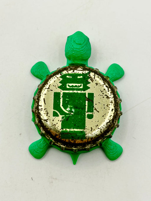 Radegast Beer (Czech Republic) - Bottle Cap Magnet Turtle Shell Shocked Art