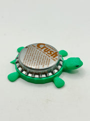 Orange Crush Soda (Angled Text Variation) - Bottle Cap Magnet Turtle Shell Shocked Art