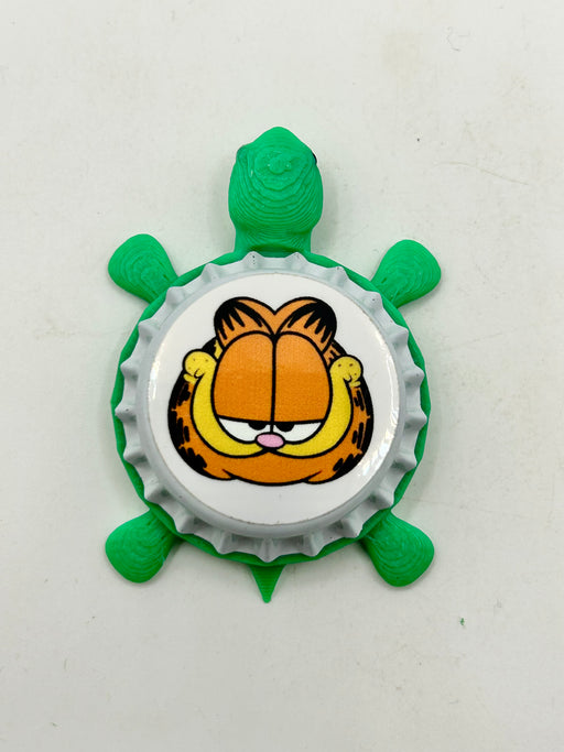 Garfield - Bottle Cap Magnet Turtle Shell Shocked Art