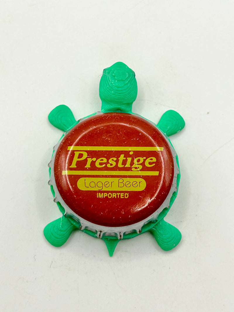 Prestige Beer - Bottle Cap Magnet Turtle (Copy) Shell Shocked Art