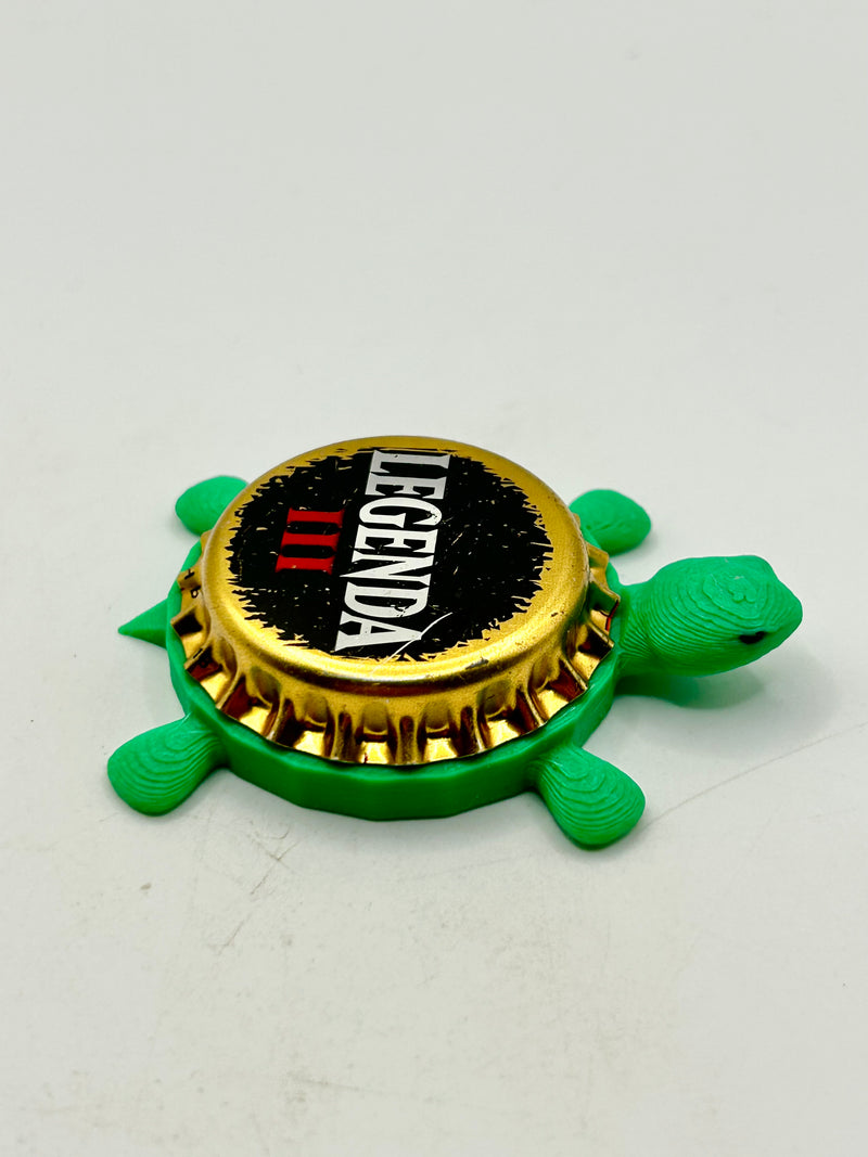 Legenda III - Bottle Cap Magnet Turtle Shell Shocked Art
