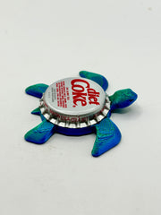 Diet Coke - Sea Turtle Bottle Cap Magnet Shell Shocked Art