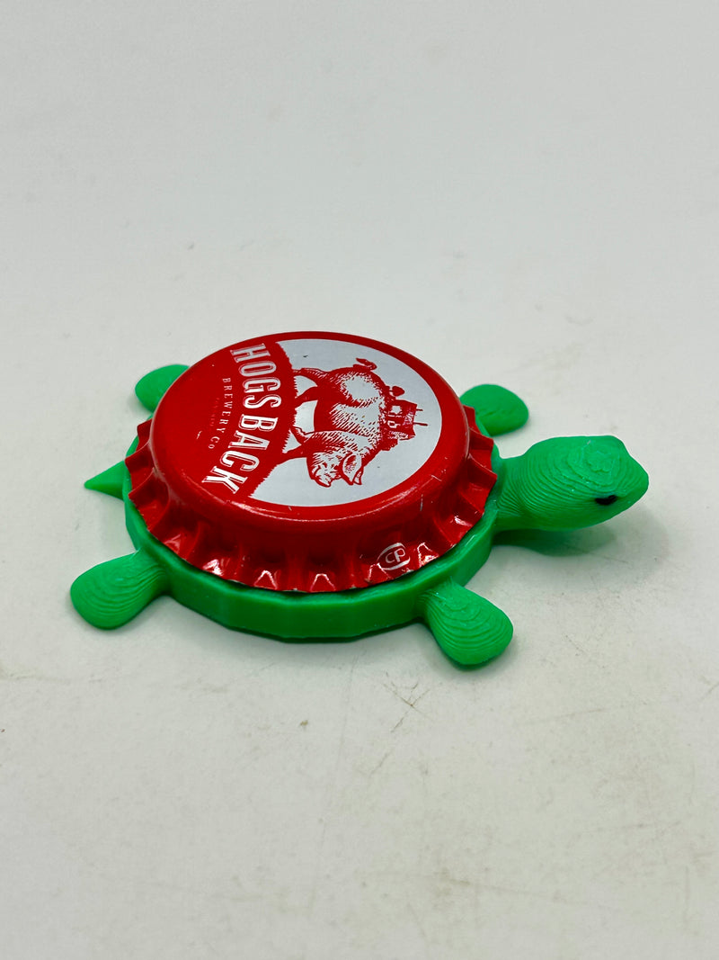 Hogs Back Brewery (United Kingdom) - Bottle Cap Magnet Turtle Shell Shocked Art