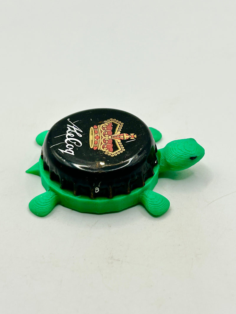 A Le Coq, Tartu (Estonia) - Bottle Cap Magnet Turtle Shell Shocked Art