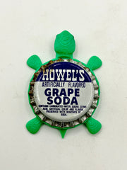 Howel’s Grape - Bottle Cap Magnet Turtle Shell Shocked Art