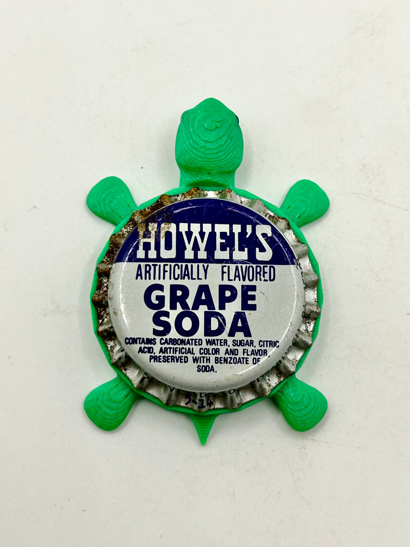 Howel’s Grape - Bottle Cap Magnet Turtle Shell Shocked Art