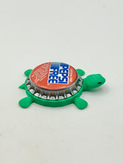 Pepsi Free (Red) - Bottle Cap Magnet Turtle Shell Shocked Art