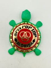 Ballantine Ale (Florida) - Bottle Cap Magnet Turtle Shell Shocked Art
