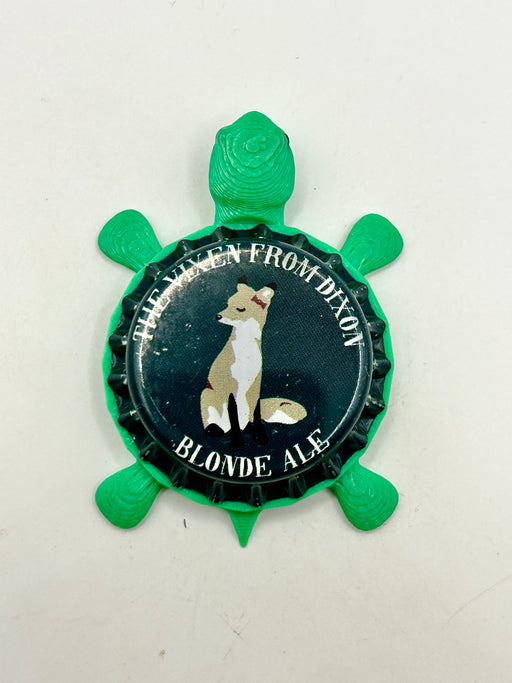 The Rusty Fox (Vixen from Dixon) - Bottle Cap Magnet Turtle Shell Shocked Art