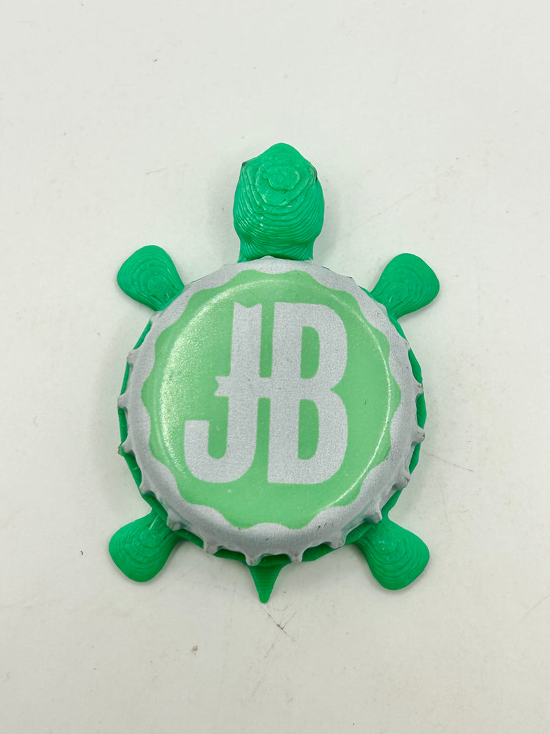 Josephsbrau Brewing (JB - Green) - Bottle Cap Magnet Turtle Shell Shocked Art