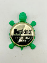 Warsteiner Premium Beer - Bottle Cap Magnet Turtle Shell Shocked Art