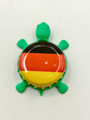 Germany Flag - Bottle Cap Magnet Turtle Shell Shocked Art