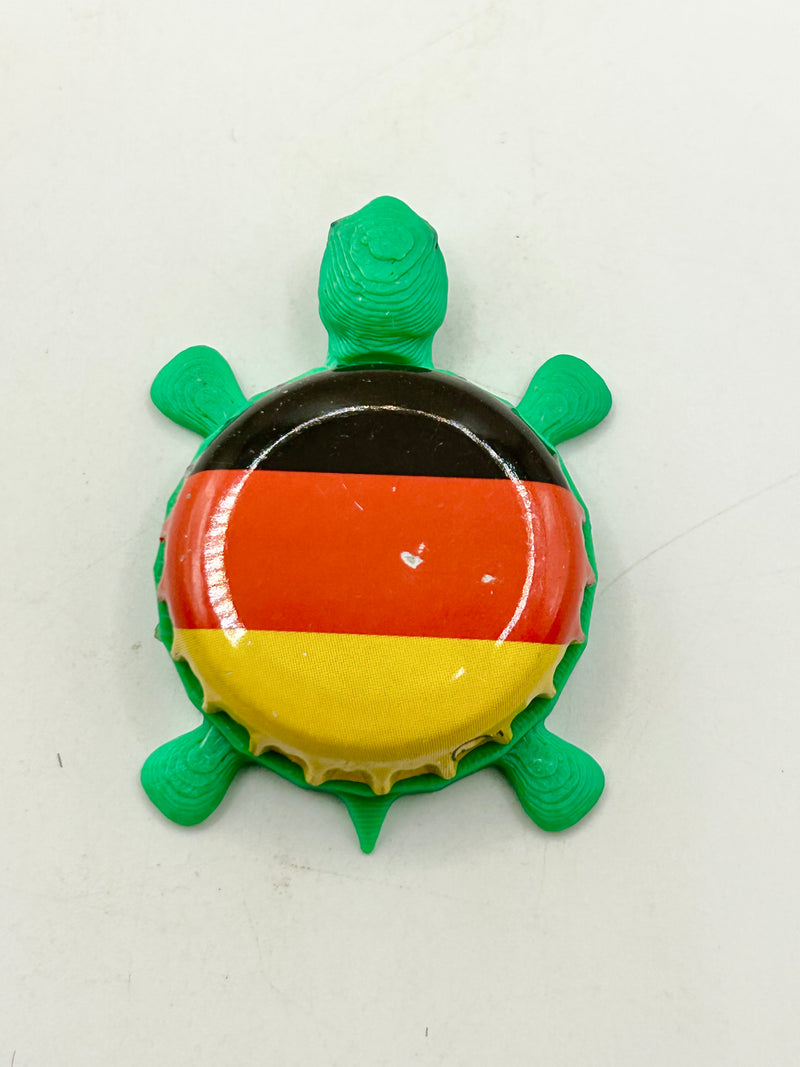 Germany Flag - Bottle Cap Magnet Turtle Shell Shocked Art