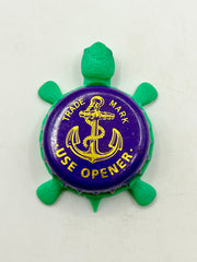 Anchor Brewing (Purple) - Bottle Cap Magnet Turtle (Copy) Shell Shocked Art