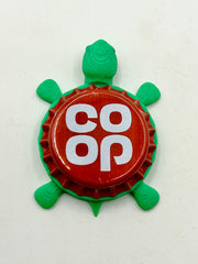 Co Op, Robinson’s Brewery (Red) - Bottle Cap Magnet Turtle Shell Shocked Art