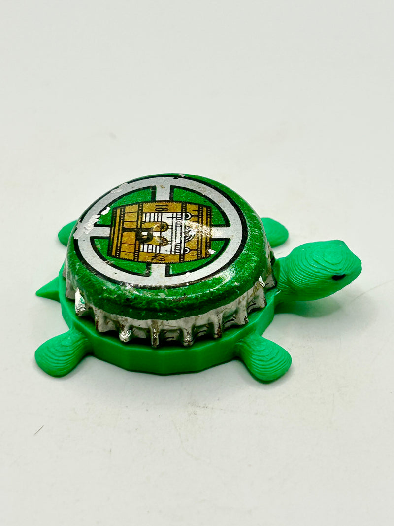 Pilsner Urquell (Green Barrel Design) - Bottle Cap Magnet Turtle Shell Shocked Art