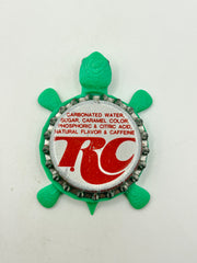 RC Cola (Vintage, Red) - Bottle Cap Magnet Turtle Shell Shocked Art